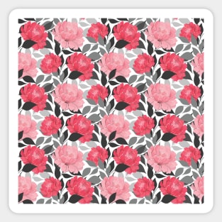 Peony Floral Pattern Sticker